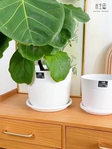 Plant Pot Large Self Watering Pots For Plant Flower Pot For Plant Pot Athens Vertical Pattern Flowerpot Thickened 花盆