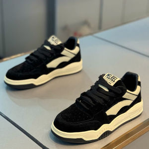 Mens Breathable Casual Board Shoes 2025 Autumn New Style Thick Bottom Sporty Trendy Youthful Net-Like Inner Material Rubber Outsole