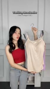 ONEFASHIONMALL Tank Top Bra Big Size Jumbo Tanktop Singlet Panjang Wanita Tali Adjustable Olahraga Yoga Gym Zumba BR211