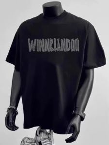 Áo Thun Nam Dáng Rộng in Chữ Cổ Tròn Tay Ngắn Mùa Hè Phong Cách Mỹ Thời Trang Thường Ngày Thân Thiện Với Da Thoáng Khí