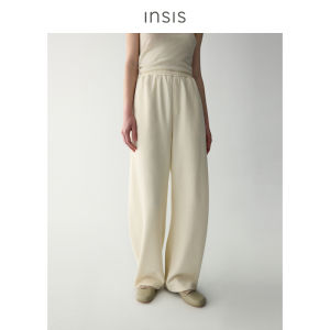 INSIS FEMME | Spring Loops Yarn Wide Straight Casual Trousers