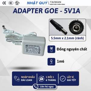 Nguồn Adapter 5v1a GOE - Jack 5.5mm x 2.1mm (rãnh) - Sạc 5v 1a cho camera wifi...