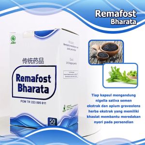 Obat Rematik Asam Urat Syaraf Kejepit Radang Sendi & Tulang: Remafost Bharata 100% Herbal Asli