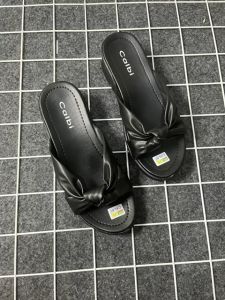 Sandal Wedges Wanita Kasual Model Pita Terbaru sol Karet PVC Ringan