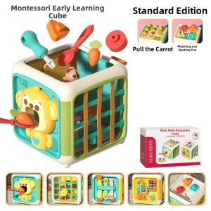 Montessori Early Education智力启蒙 Montessori Toy 6-sided Activity Cube