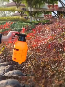 3L Portable Hand Pressure Pump Sprayer Adjustable Brass Nozzle Switch Mist to Water Jet Thickened Durable Spray Bottle for Garden Plant Watering Car Cleaning Home Disinfectant Spraying