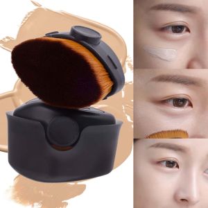 Portable Makeup Brush with Cover Soft Bristle Quick-Drying Seamless Foundation Brushes Sunscreen Applicator Beauty Tool