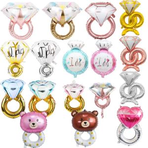 16inch Mini I DO Diamond Ring Foil Balloon Inflatable Wedding Decoration (384)