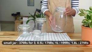 IKEA โหลแก้ว ขวดโหล ขวดน้ำ KORKEN โถมีฝาปิดกันอากาศเข้า สูญญากาศ Glass Jar