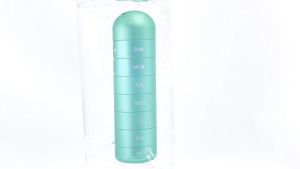 Metal Moisture Proof Weekly Pill Organizer Travel Hiking 7 Day Pill Box Case Waterproof Large Compartment to Hold Pills Vitamins