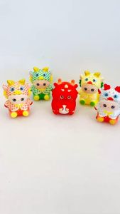 Rồng sữa nhỏ bóp giảm căng thẳng Squishy đáng yêu mochi slime bóp mềm xả stress giải tỏa căng thẳng mô hình rồng