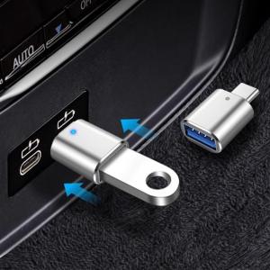 USB OTG Adapter USB-C To USB A Converter For Macbook Samsung Xiaomi Huawei SMART LED INDICATOR USBC OTG Connector
