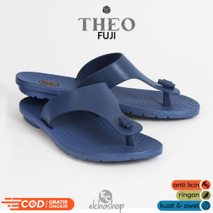 Sandal Karet Pria Dewasa Viral Model Terbaru CAMOU THEO FUJI Sendal Jepit Cowok Kekinian Distro Keren Simpel Flipflop Kasual Santai Awet Kuat Tebal Nyaman Anti Licin Lentur Ringan