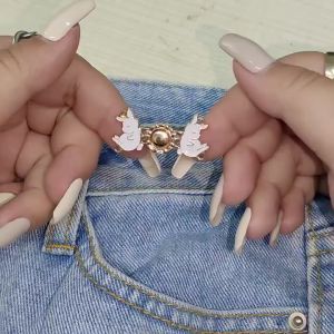 Kancing Pengecil Jeans Pengait Jeans Daisy Waist Button Adjustable Kait Pengecil Pinggang Celana