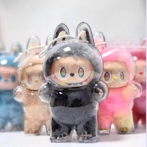 Labubu Third Generation Protective Case Transparent Durable Bubble Dustproof Cover Front High-Energy Protective Shell