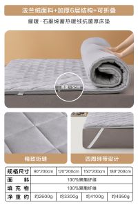 Antibacterial Thickened Tatami Mattress Soft Pad for Single Bed in Dormitory Student Home Bedroom Modern Simple Style Bedding