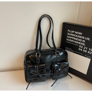 กระเป๋าเป้สะพายหลังผู้หญิง Mivor ขนาดใหญ่ กระเป๋าเป้สะพายไหล่แบบลำลอง กระเป๋าเป้แบคคลูด กระเป๋าโบว์ผีเสื้อ กระเป๋าเป้สะพายหลังสไตล์วินเทจสำหรับฤดูหนาวปี 2024