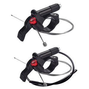 MTB Bicycle Front Suspension Fork Remote Lockout Lever with Inner Cable+Housing