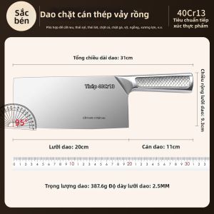 Dao Bếp Thép Không Gỉ Chính Hãng cho Thịt và Rau Củ