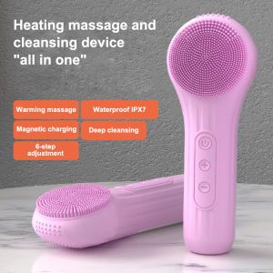 Silicone Face Scrubber Rechargeable Facial Cleansing Brush for Men & Women Sonic Face Brush for Cleaning and Deep Cleansing and Exfoliating