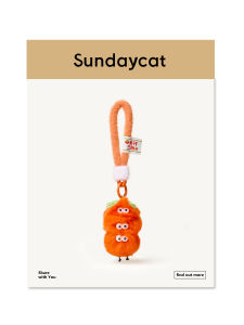 SundayCat Original Cute Miniature Pomegranate Keychain Doll Delicate Accessory for Best Friends Ideal Small Gift