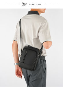 ABOSOLE Mens Shoulder Bag Waterproof Film Bag Fashion Messenger Bag Handbag Travel Bag Business Bag Large Capacity Cross Body Bag Lightweight Casual Bag Leisure Sport Street Bag