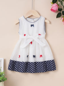Summer A-Line Cotton Princess Vest Dress Baby Girls Sleeveless Floral Print Korean Style Childrens Clothing ZSHANGLEYER