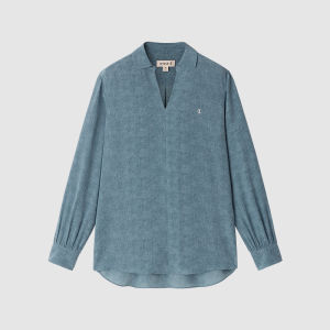 ICICLE | Silk Chiffon Long Sleeve Patterned Womens Blouse
