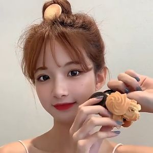 Ready Stock Malaysia ⁑ Realistic Looking Butter Cookie Oreo Hair Pin Hair Rope