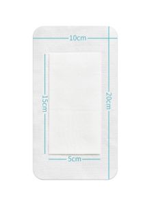 แผ่นดูดซับแผลขนาดใหญ่ 10 แผ่น ผ้าอ้อมดูดซับแผลที่ระบายอากาศได้ดี ผ้าอ้อมสำรองสำหรับผ่าหน้าท้อง แผ่นดูดซับแผลแบบไม่ต้องปะติดปะต่อกัน