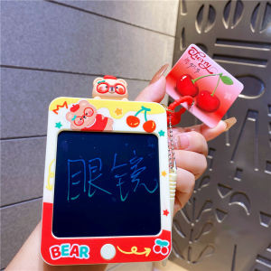 Creative Medium-sized Cherry Bear Doodle Blackboard Keychain Pendant Erasable Whiteboard Decoration Festive Cultural Gift