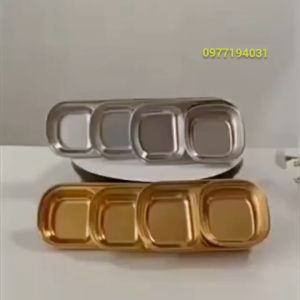 Khay dĩa Inox 304 cao cấp đến từ Hàn Quốc đựng nước chấm gia vị chống mài mòn