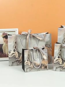 PB082 - PAPER BAG MARBLE JUMBO MOTIF MARMER + PITA PREMIUM TAS HAMPERS KADO GIFT KANTONG GOODIE