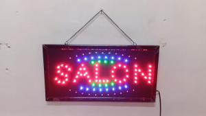 NEW LED SIGNAGE BOARD SALON ENERGY SAVING LED SIGNAGE LIGHT FOR SHOPS FOR BEAUTY SHOPS ETC.