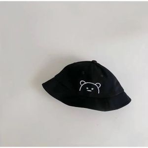 CAE - Topi Anak Laki Perempuan 0-2 Tahun Teddy Bear Polos Bucket Hat Import