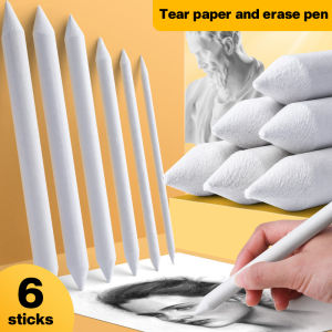 Hami Profession Sketch Paper Eraser Pens 3 & 6 Sets Blending Stump Smearing Pen Paper Roll Eraser Pens Painting Drawing Tools
