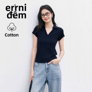 Eifini | Áo Polo V-Neck Raglan Ôm Sát Cao Cấp