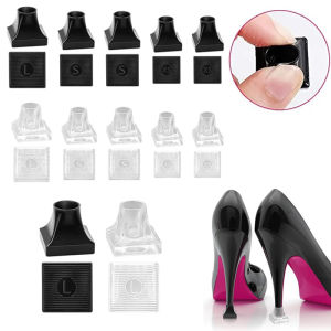 Heel Protectors for High Heel Shoes TPU/PVC Heel Covers Heel stoppers for Grass Noise Reducing Non-Slip Stiletto Heel Caps