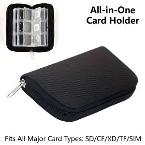 1pcs Memory Card Storage Bag Carrying Case Holder Wallet 22 Slots for CF/SD/Micro SD/SDHC/MS/DS Game Accessories memory card box