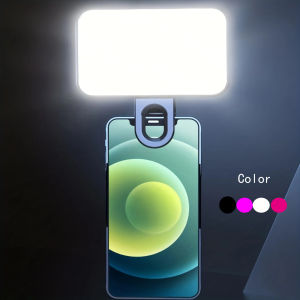 HOOPET | 3 Modes Adjustable Brightness Portable Mini Selfie Fill Light Rechargeable Clip On For Phone Laptop Tablet Meeting Make Up