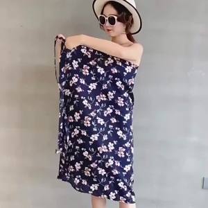 Thailand Holiday Skirt for Women 2024 Spring and Summer New Seaside Beach Skirt  Wrap Skirt Dai Floral Dress