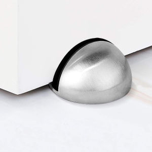 Stainless Steel Rubber Magnetic Door Stopper Punch-free Sticker Concealed Door Holder Floor-mounted Nail-free Doorstop
