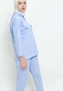 MFMW Daramroe Atasan Blouse Hoodie Baby Blue