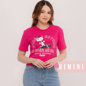 RIMINI - Atasan kaos Premium Wanita Crop Top Berlengan Size XS-3XL - Oria Top CO7004