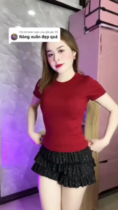 [Rẻ Vô Địch] Áo Thun Nữ Croptop Babytee Cổ Tròn Tay Ngắn- Chất Gân Tăm Lạnh Co Giãn Mát Form Ôm Tôn Dáng Basic Dễ Phối