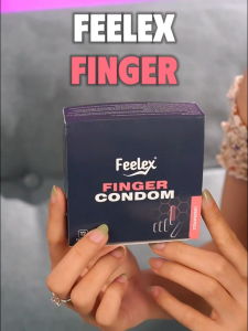Bao cao su ngón tay hương dâu Feelex Finger Condom nhiều gel bôi trơn cao su thái lan hộp 12 chiếc