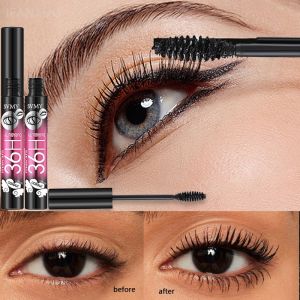 Fiber Mascara Black Thick Curly Lasting Waterproof Sweat-proof Lengthening Mascara Volumizing Natural Eye Lashe Extension Makeup