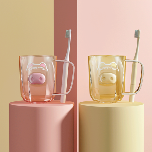 Plastic Toothbrush Holder Couple Student Cup Rack Dormitory Children Mouth Washing Cup Toothbrush Cup Stand Storage Shelf