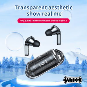 VITOG Wireless Bluetooth 5.3 Earphones HiFi Stereo Sound Music TWS Headphones Sports Waterproof Headsets Touch Earbuds With Mic