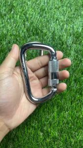 คาราบิเนอร์ Carabiner Tyep-D 45kN ล็อคอัตโนมัติ ยี่ห้อ : SUT   SUT-45025